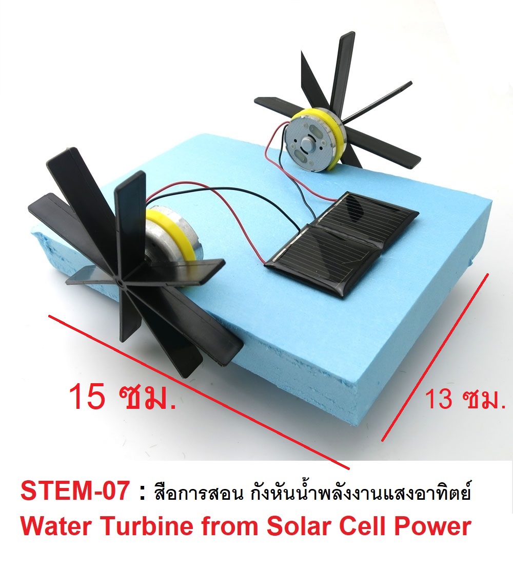 RELUX สื่อการเรียน STEM กังหันน้ำพลังงานแสงอาทิตย์ Water Turbire Solar Toy เสริมสร้างอัจฉริยะในวัยเด็ก STEM-07 *ไม่มีแบตให้*
