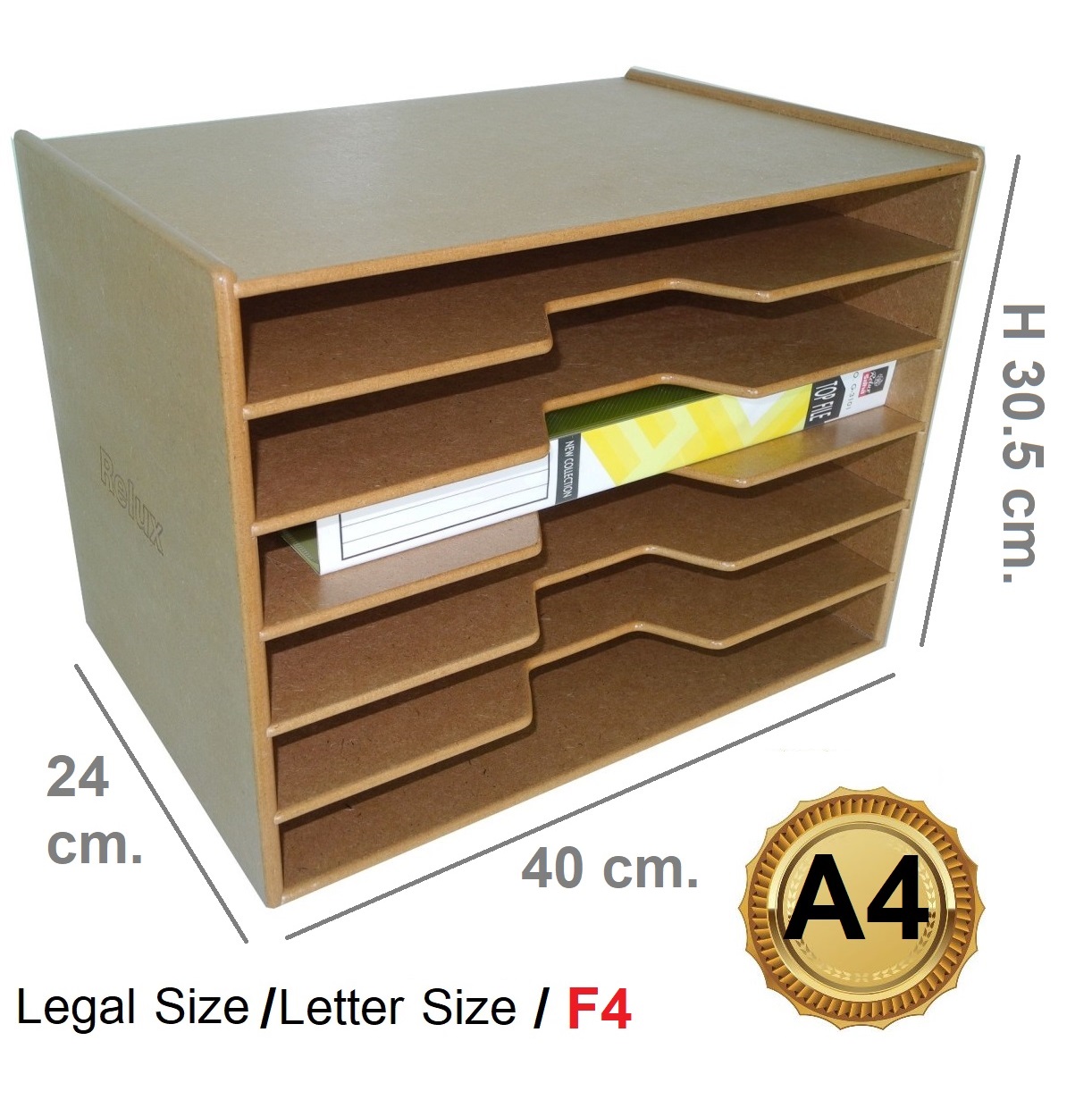กล่องเก็บเอกสาร A4/F4 6 ช่อง แบบสอด